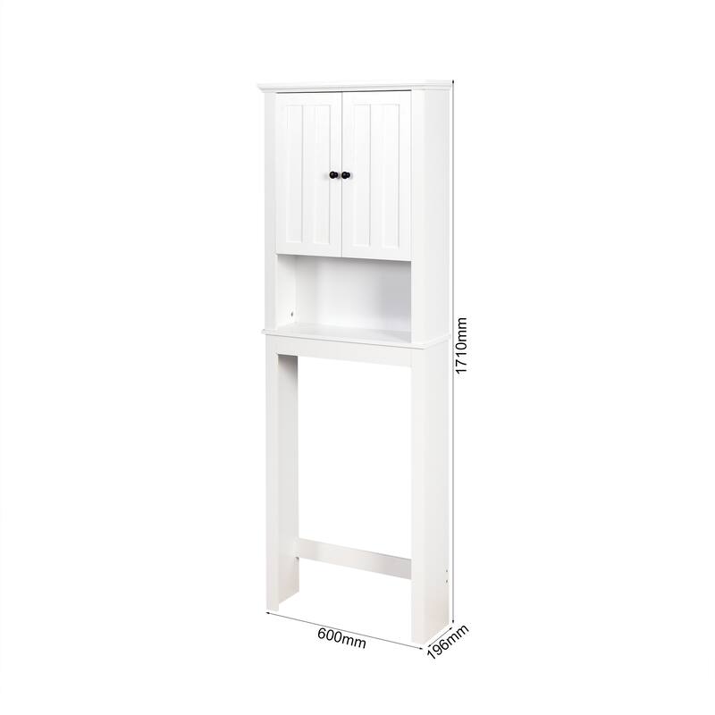 Sofucor Over The Toilet Storage Cabinet,Bathroom Organizer with Adjustable Shelf and Open Space, Bathroom Spacesaver - N/A