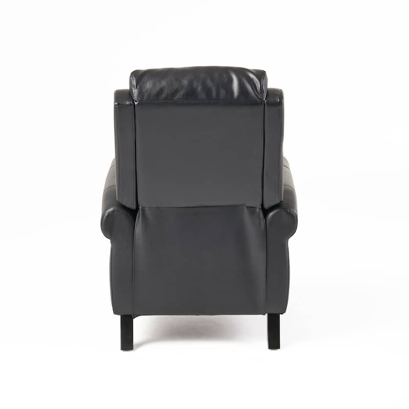 PU Recliner Chair with Manual 2-Position Recline - Contemporary Tufted Design, Wooden Frame and Thick Foam Padding