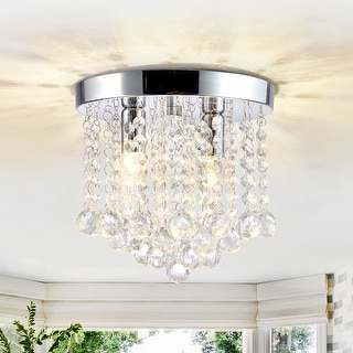 Crystal Flush Mount Ceiling Light Crystal Chandeliers with Crystal ...