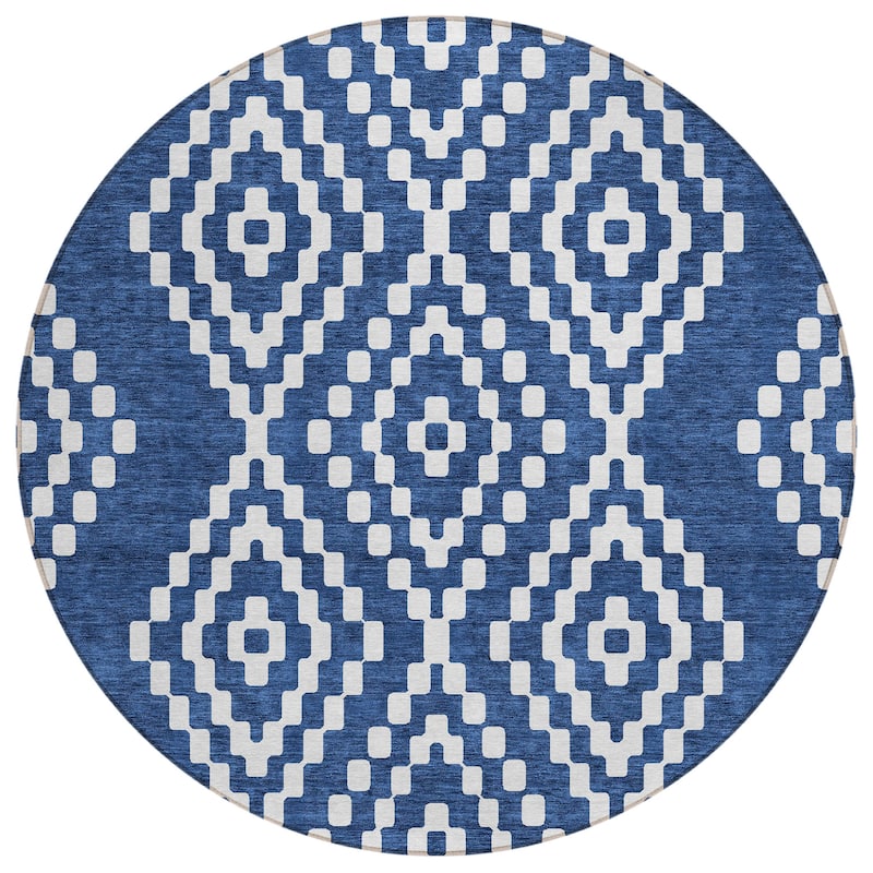 Machine Washable Indoor/ Outdoor Chantille Moroccan Boho Rug