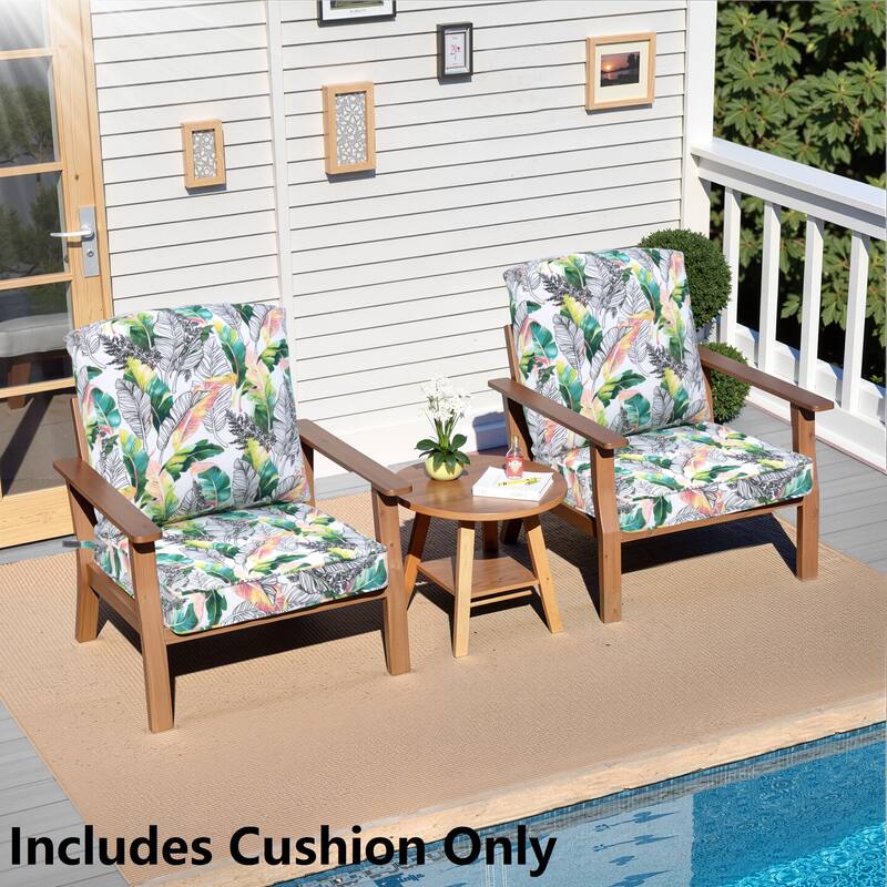 21 W x 22 D in. Deep Seat Outdoor Cushion Set by Crestlive Products