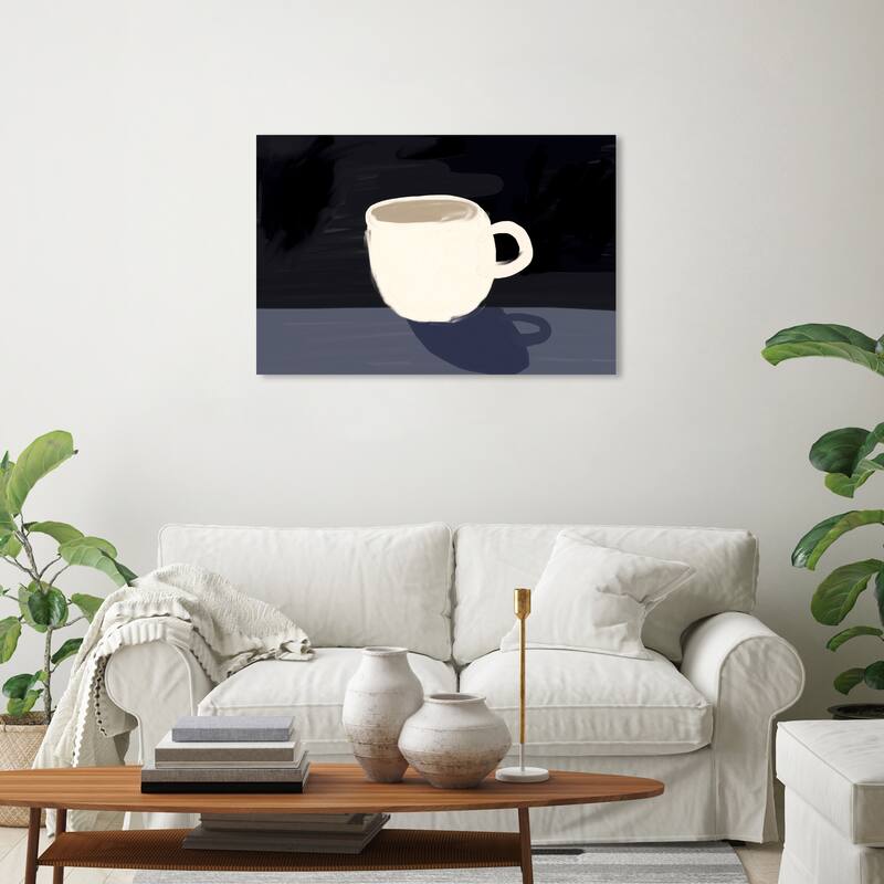 Wynwood Studio Canvas Drinks and Spirits Milk Chocolate White and Cream White Rustic Wall Art Canvas Print