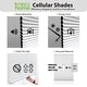 preview thumbnail 4 of 4, Regal Estate 64-inch White Light-filtering Cordless Cellular Shade