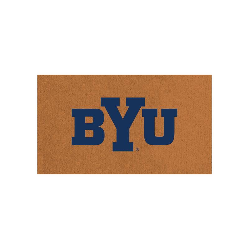 Brigham Young University Full Color Indoor/Outdoor Coir Mat - 28" x 16"