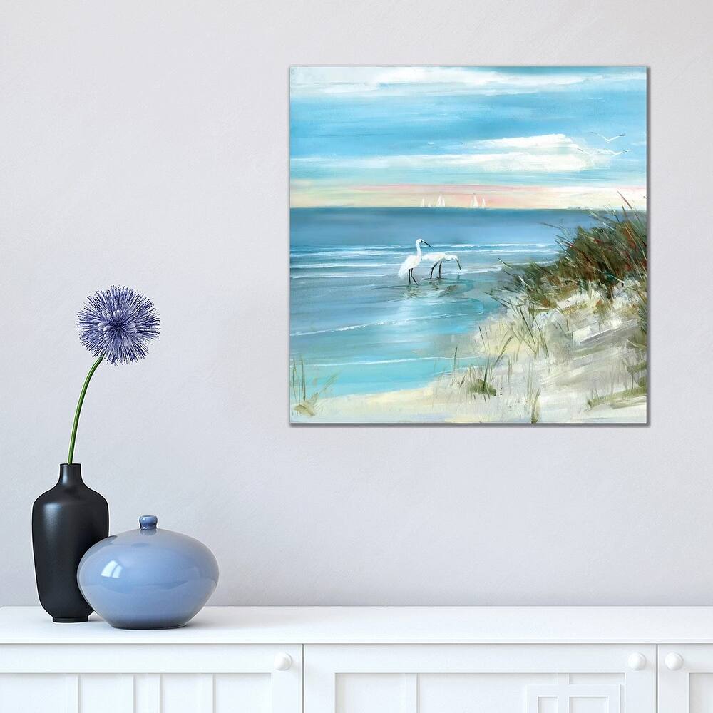 iCanvas "Shore Fishing" by Sally Swatland Canvas Print