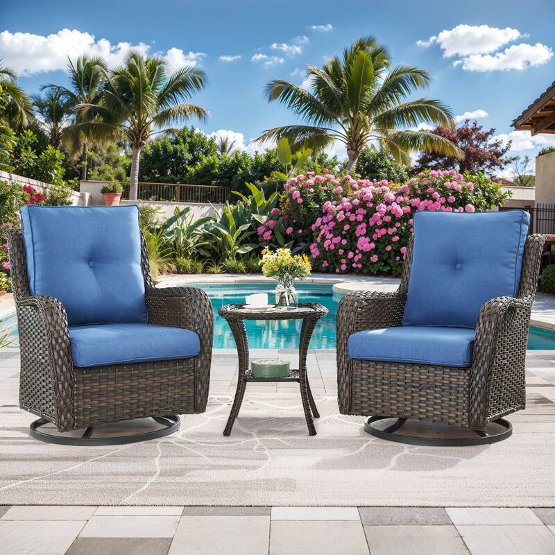 All-Weather Deep Seating Chair Cushions for Patio Chairs
