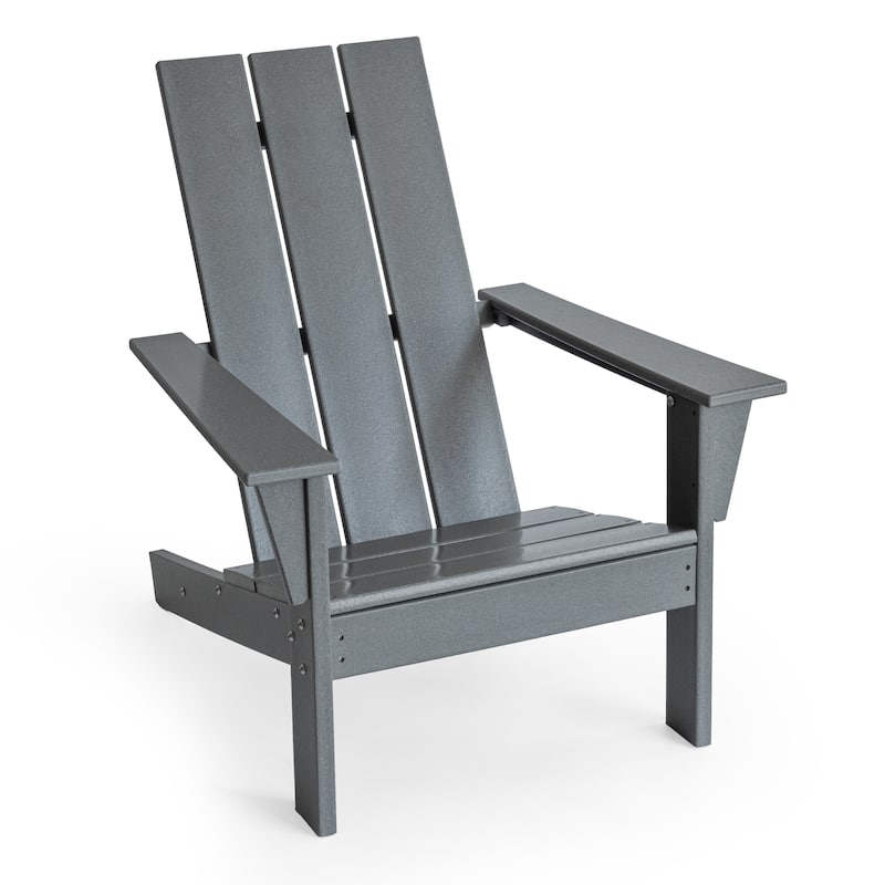 3-Piece Adirondack Chair Set with Table,HDPE All-Weather Resistant,Outdoor Chair for Patio,Garden,Poolside