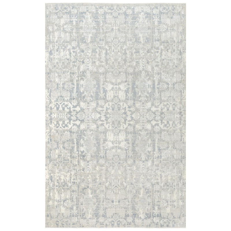Alora Decor Aurora Transitional Wool/Tencel Area Rug - 5' x 8' - Gray/Beige