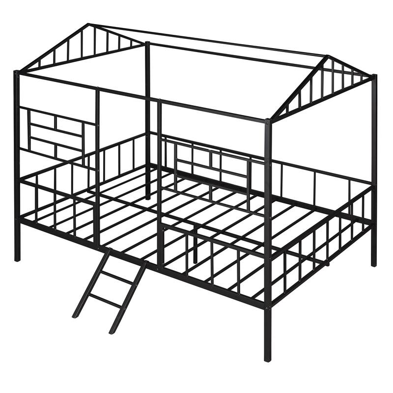 Metal Tree House Bed Frame for Kids, Twin/Full Size, Sturdy Frame, No Box Spring Required