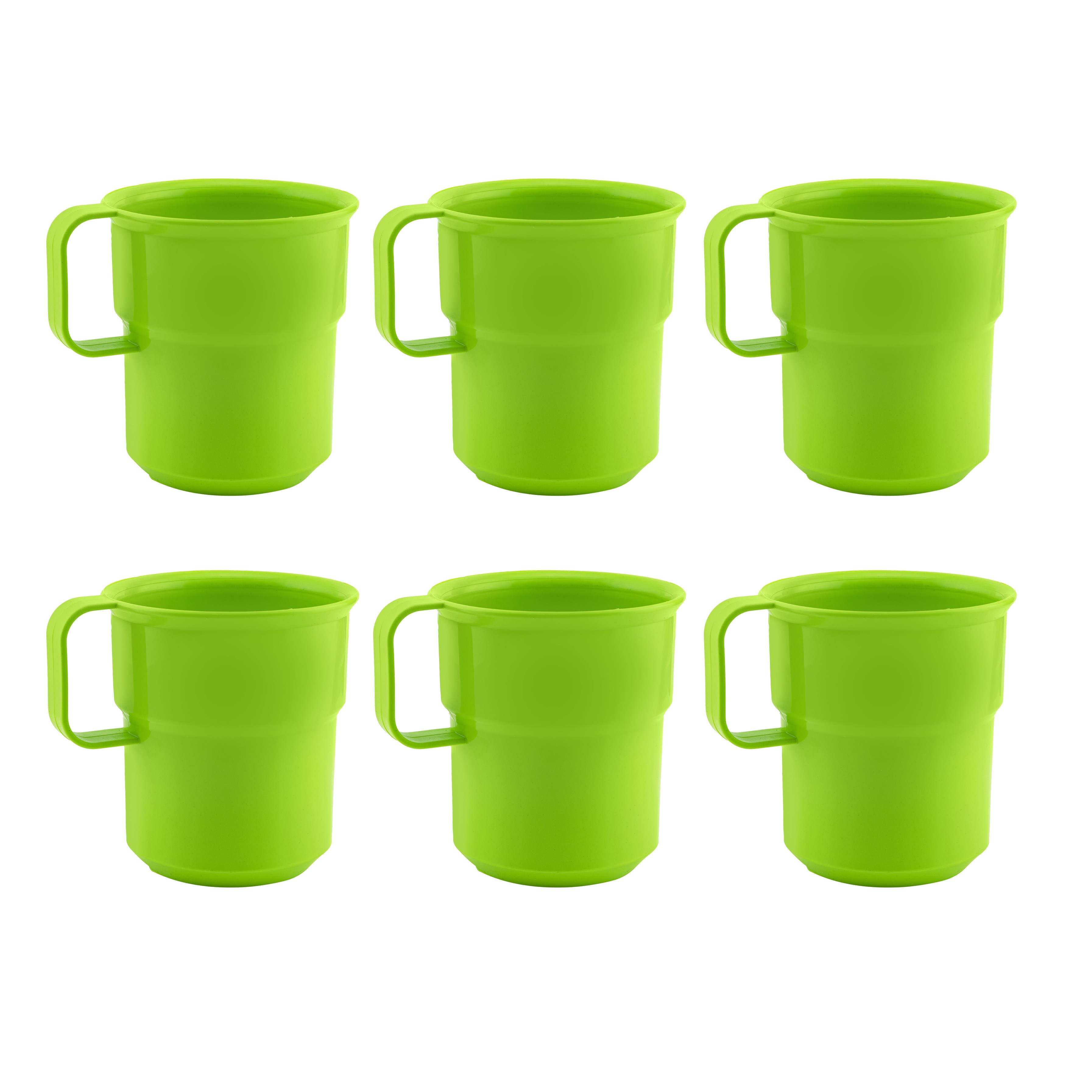 6 Pack Unbreakable Wheat Straw Cups for Coffee, Tea, Milk, Juice, 3 Colors,  Light Blue, Green, and Pink, Reusable Mugs, Dishwasher and Microwave-Safe  (13.8 Ounces)