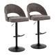 Option Dark Grey Fabric/Black Finish