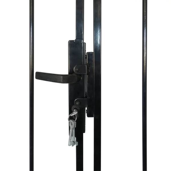 Shop Vidaxl Double Door Fence Gate With Spear Top 10 X 7 Free