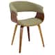 Option Green Fabric/Walnut Wood
