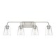 preview thumbnail 9 of 9, Meridian M80045 4 Light 32" Wide Bathroom Vanity Light with Tapered