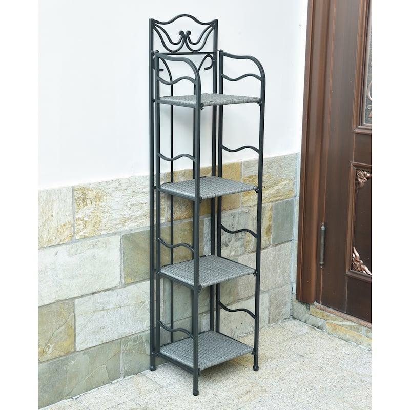 Valencia 4-tier Plant Shelf - Grey