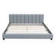 preview thumbnail 4 of 16, Queen Size & Twin XL Size Upholstered Platform Bed, Mother & Child Bed, PU Leather, Gray