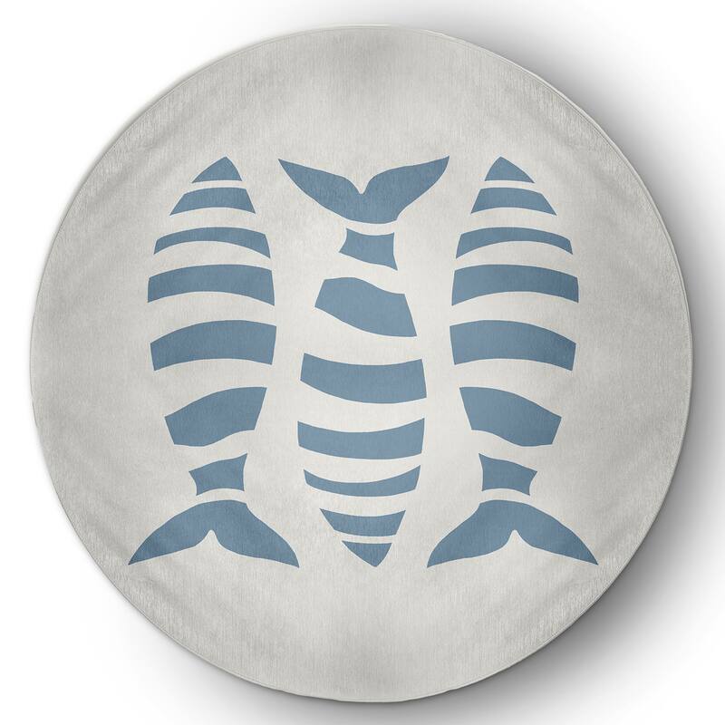 Puzzle Fish Nautical Chenille Rug