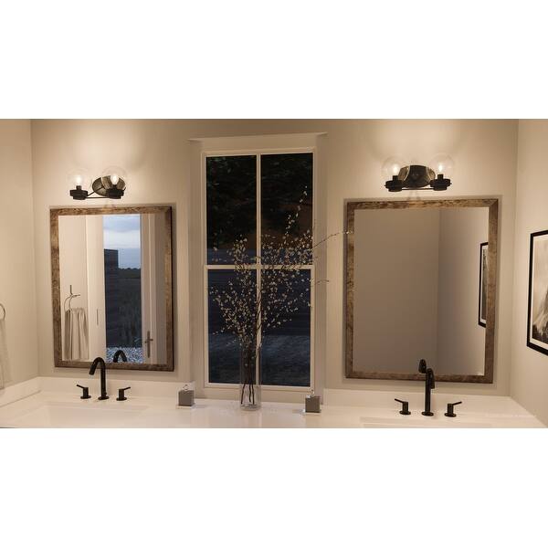 Luxury Contemporary Bathroom Vanity Light 6 5 H X 14 125 W With Industrial Chic Style Midnight Black Finish By Urban Ambiance Overstock 28670568