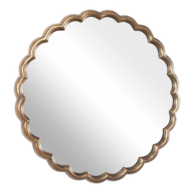 Uttermost 08277 Cerrito 34" Diameter Circular Flat Aluminum Framed