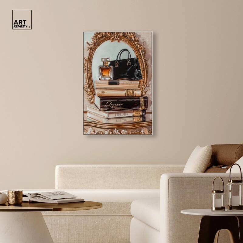 Elegant Glam by the Mirror Canvas by Art Remedy