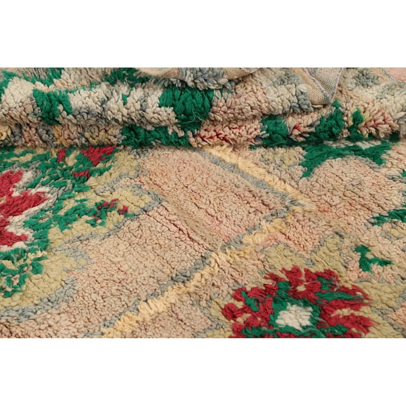 Decorative Tribal Moroccan Oriental Area Rug Wool Handmade Carpet - 5'8" x 9'7"