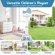 preview thumbnail 8 of 9, Costway 4-in-1 Toddlers Basketball Hoop with Basketball Soccer Golf - See Details