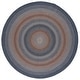 preview thumbnail 21 of 62, SAFAVIEH Handmade Braided Akina Cotton Rug 4' x 6' Oval - Grey/Brown