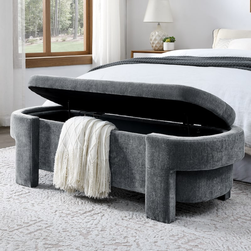 Upholstered Bench with Large Storage Space for the Living Room,Entryway and Bedroom