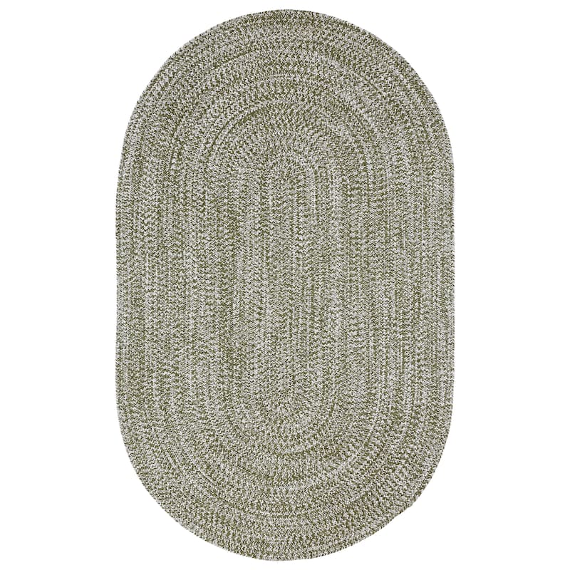 Superior Modern Rustic Bohemian Reversible Multi-Tone Braided Indoor Outdoor Area Rug