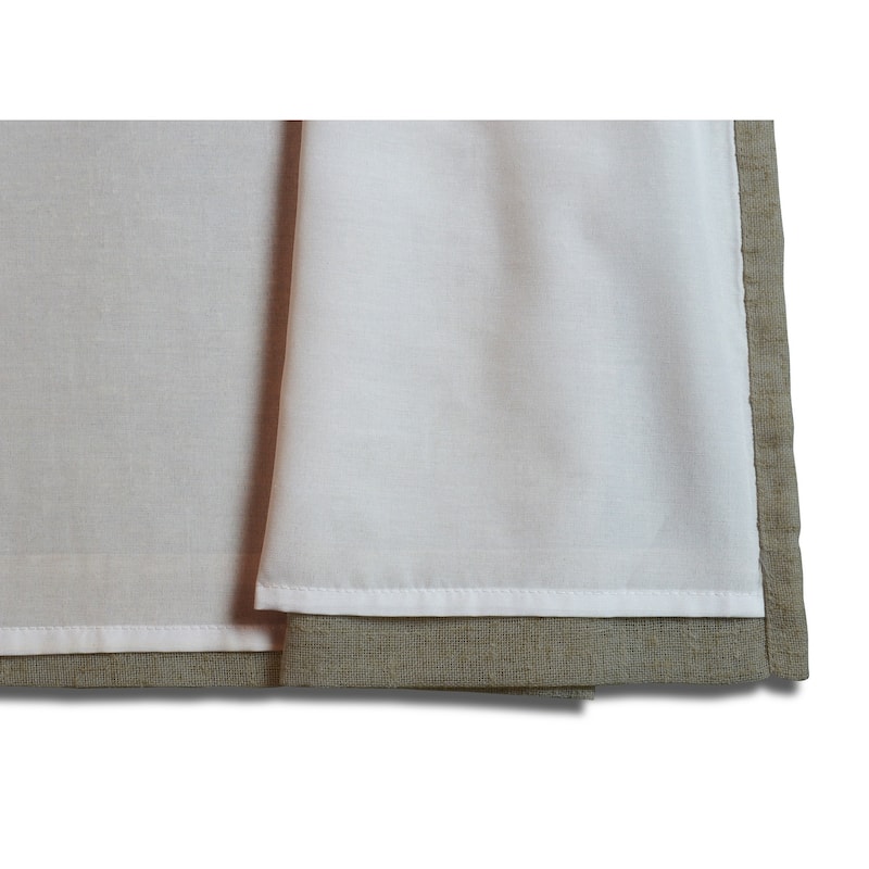 New Castle Gorgeous Slubbed Linen Lined Grommet Patio Curtain Panel