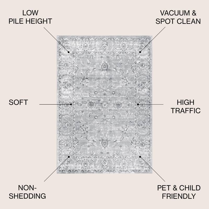 JONATHAN Y Traditional Persian Vintage Area Rug