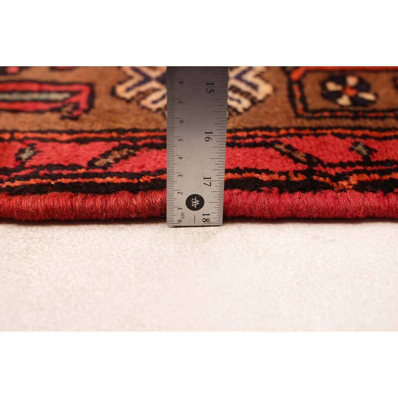 ECARPETGALLERY Hand-knotted Konya Anatolian Black, Red Wool Rug - 4'1 x 7'9