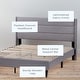 preview thumbnail 7 of 30, Brookside Amelia Upholstered Bed with Horizontal Channels