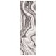 preview thumbnail 58 of 98, SAFAVIEH Craft Clytie Modern Abstract Marble Pattern Rug 2'3" x 12' Runner - Grey/Silver - Runner