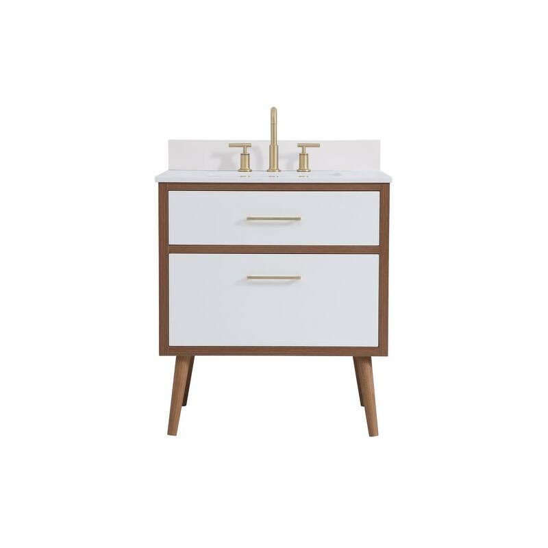 Elegant Lighting VF41030-BS Boise 30" Free Standing Single Basin