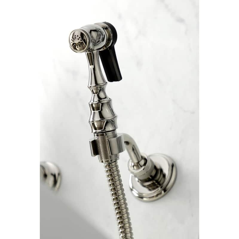 Kingston Brass Duchess 1.8 GPM Wall Mounted Bridge Kitchen Faucet -