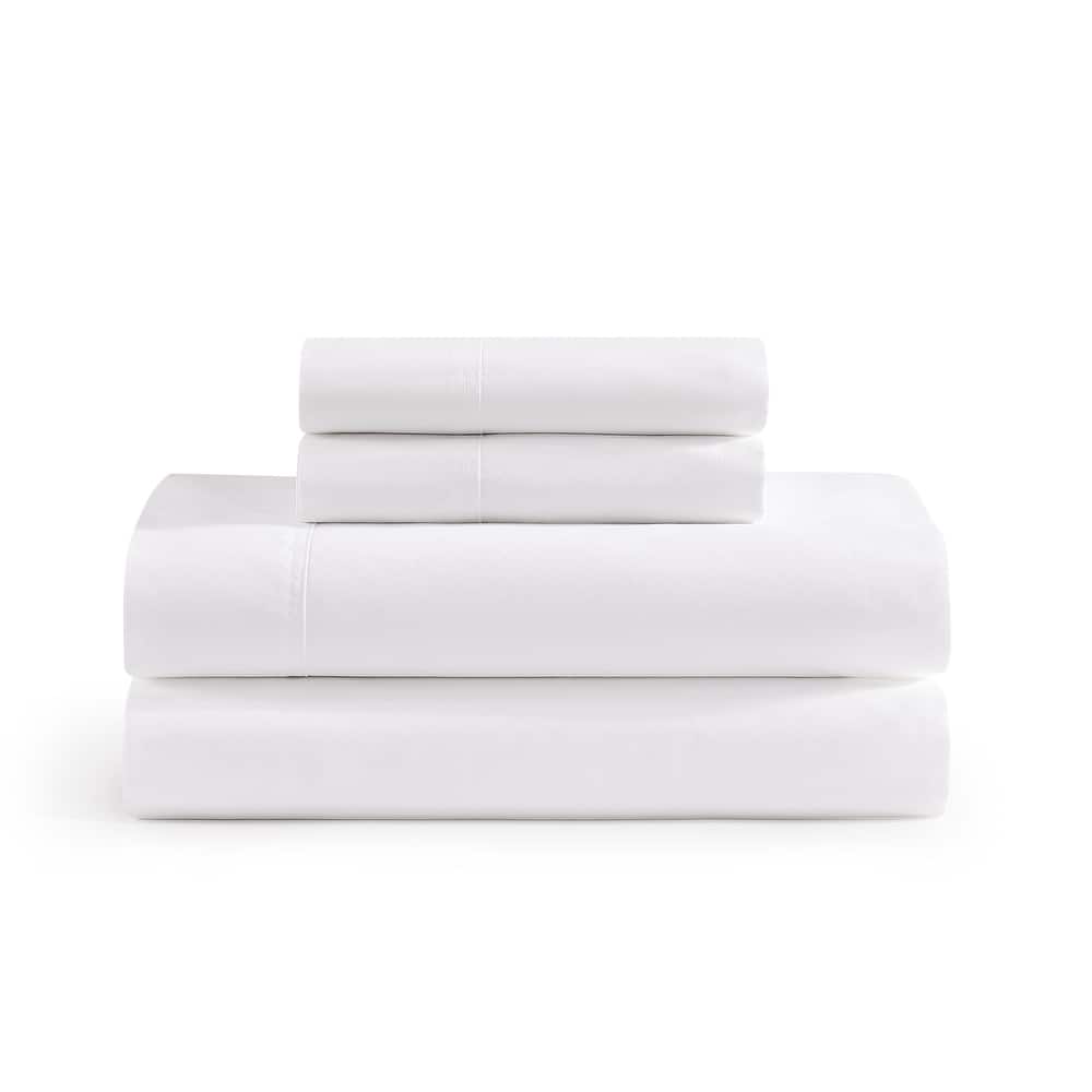 Tommy Hilfiger Solid Percale Cotton Sheet Set