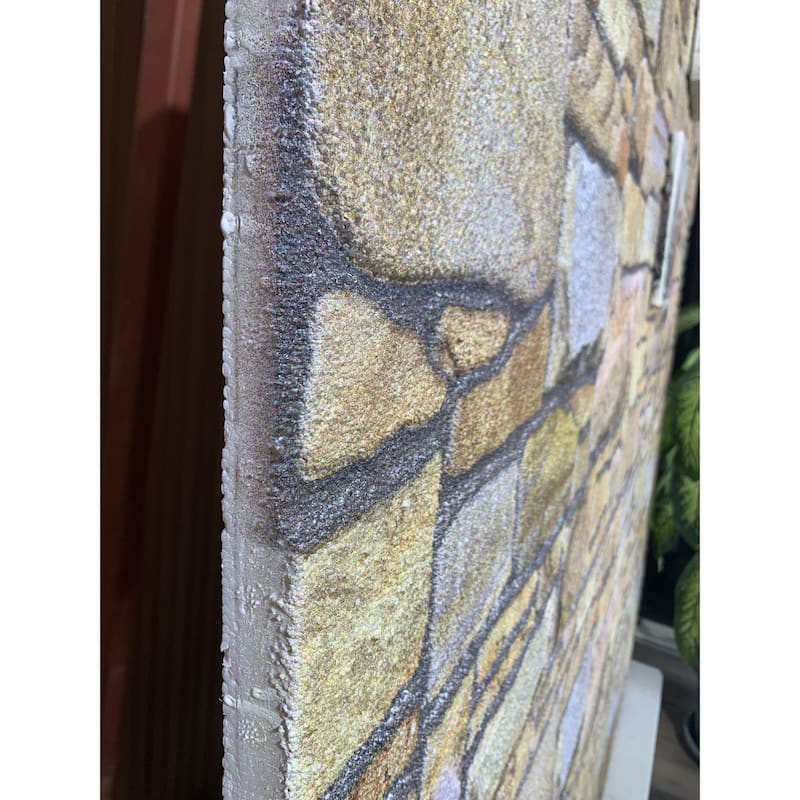 Dundee Deco Beige Bronze Lilac Faux Stone 3D Wall Panels, Styrofoam