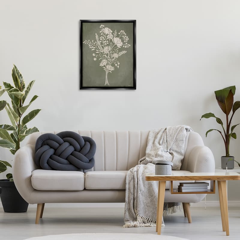 Stupell Wildflower Impression Bundle Framed Floater Canvas Wall Art Design By Cat Thurman Designs