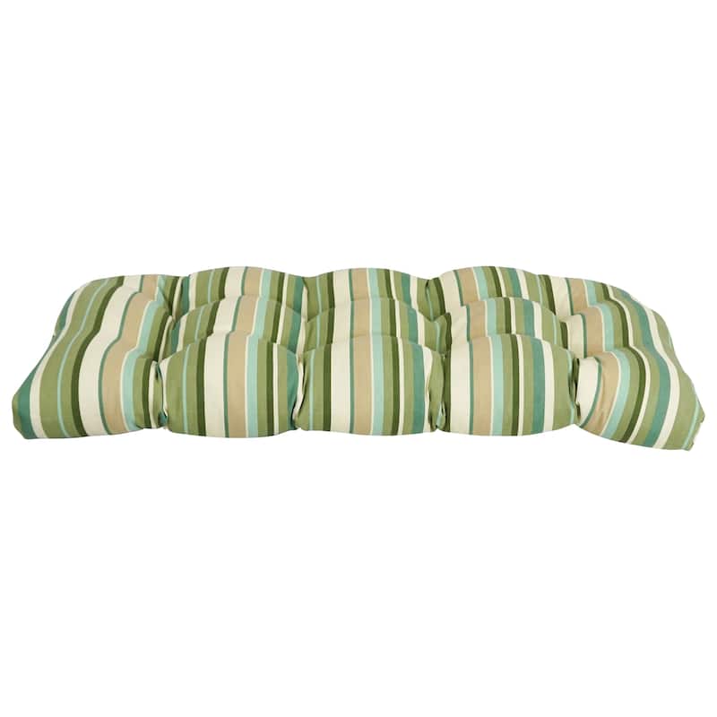 42inch Rounded Back Tufted Outdoor Loveseat/Bench Cushion On Sale