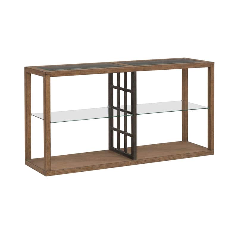 Liberty furniture Bayhill Trellis Glass Top Sofa Table - Width 59" x Depth 22" x Height 11"