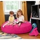 preview thumbnail 13 of 75, Jaxx 4 ft Cocoon Kids Bean Bag Chair and Crash Pad Fuchsia