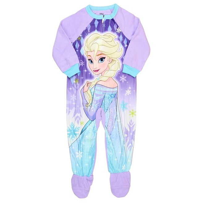 Shop Disney Frozen Toddler Girls Elsa Snowflake Footed Pajamas