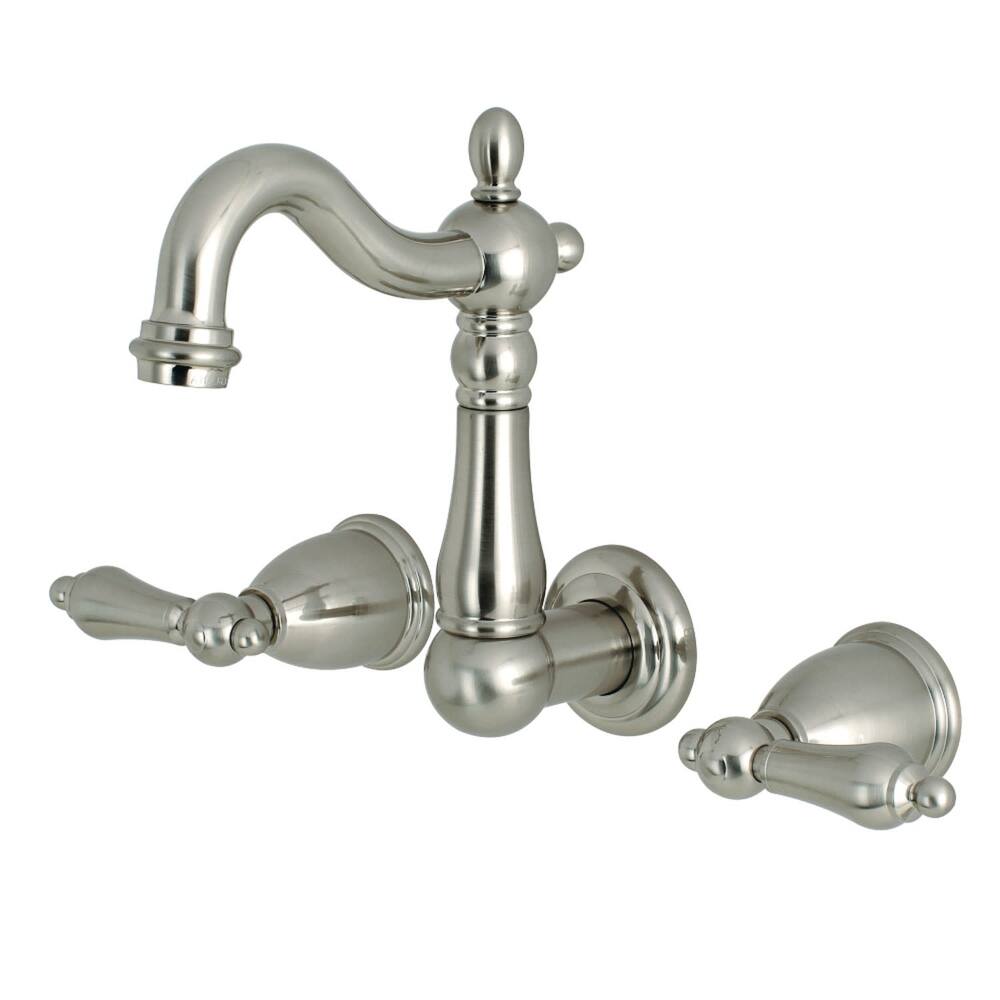 Kingston Brass Heritage 1.2 GPM Wall Mounted Bathroom Faucet with