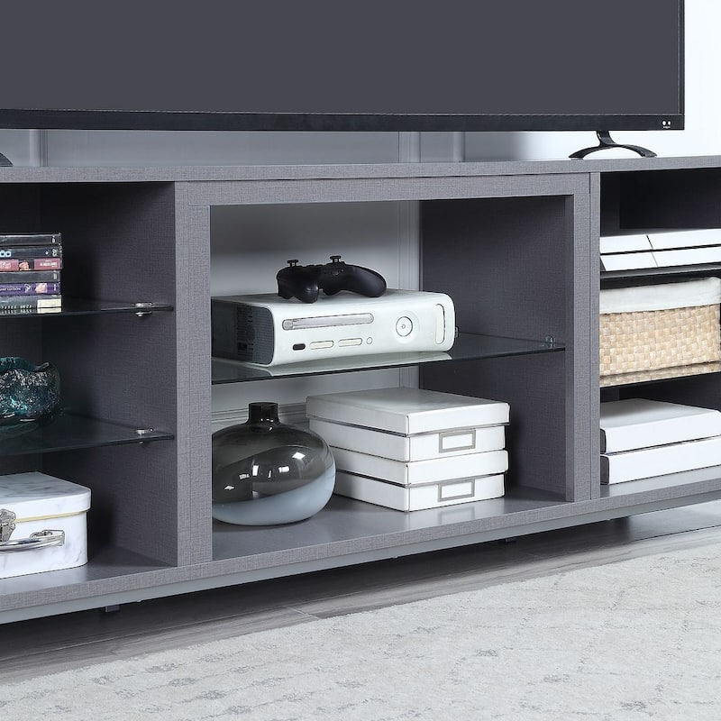 Manhattan Comfort Brighton 60 In. Wire Management Media Cabinet Console