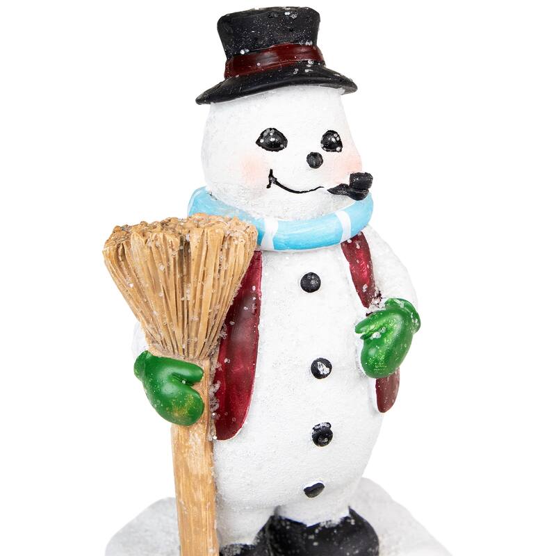 Winter Ready Glitter Snowman Christmas Stocking Holders - 7" - Set of 4