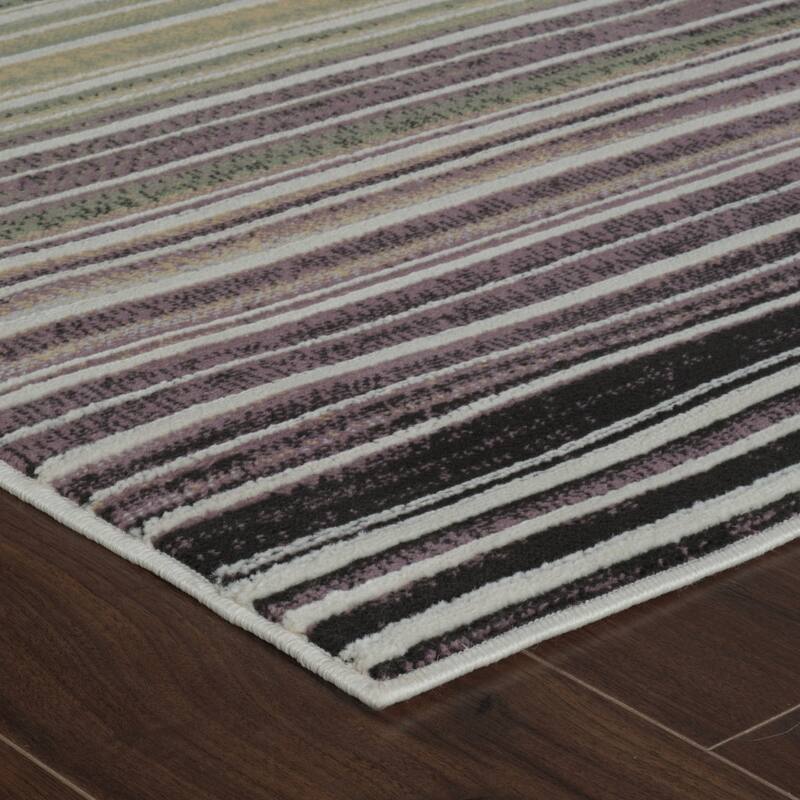 Biko Distressed Abstract Modern Stain Resistant Woven Durable Area Rug By HomeRoots