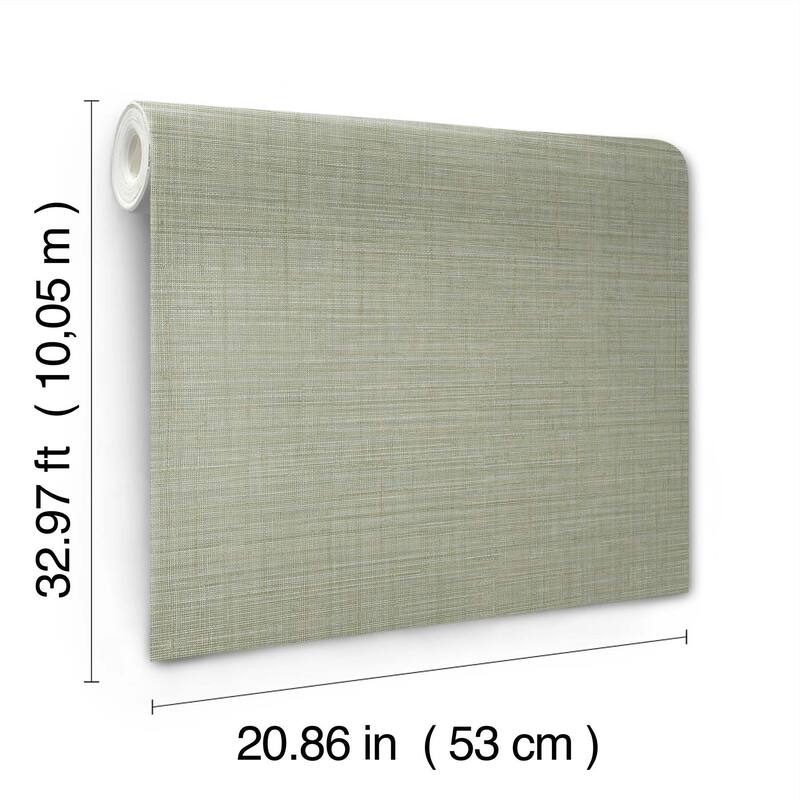 York Wallcoverings Lotus Silk Sea Foam Wallpaper