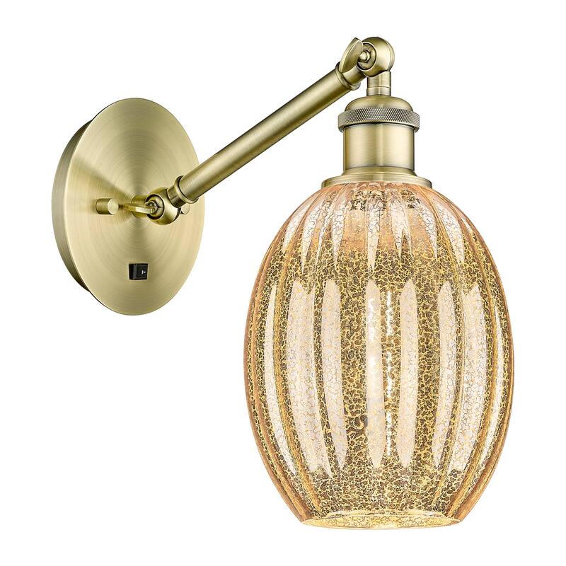 Innovations Lighting 317-1W-11-7 Preston Sconce Preston 11" Tall Wall - Antique Brass / Mercury