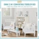 preview thumbnail 6 of 5, Dream On Me Emma White 3-in-1 Convertible Toddler Bed